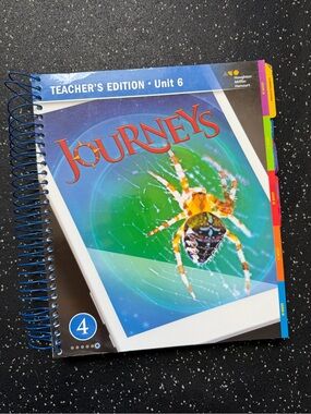 Journeys Teacher's Edition Unit 6 Spiral Notebook - 4 Grade